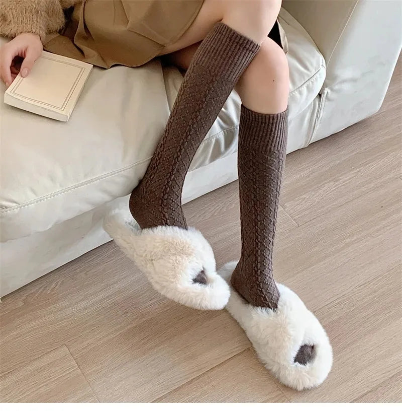 LuWe Cozy Cable Knit Socks